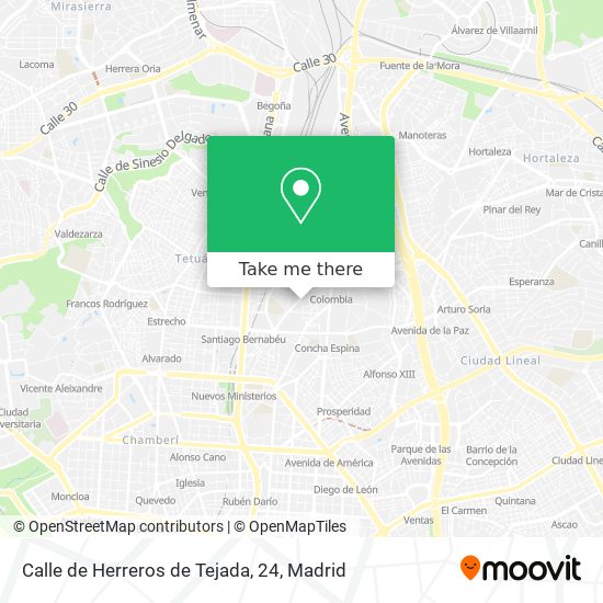 mapa Calle de Herreros de Tejada, 24