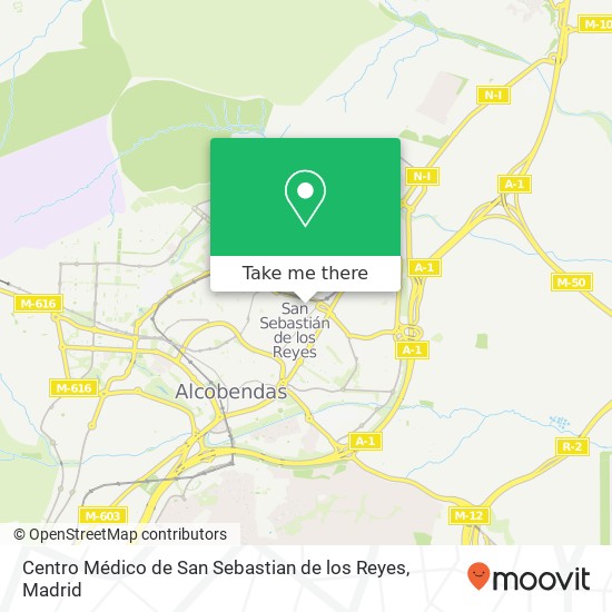 Centro Médico de San Sebastian de los Reyes map