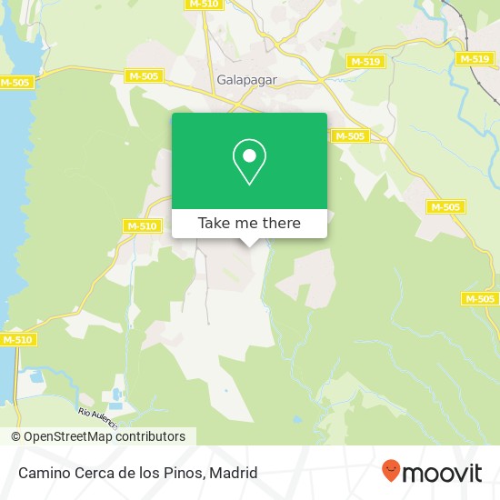 Camino Cerca de los Pinos map