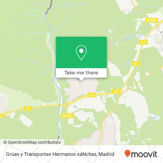 Grúas y Transportes Hermanos sáNchez map