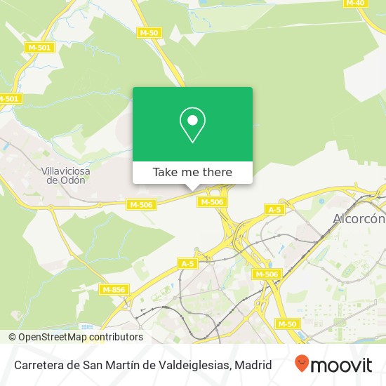 mapa Carretera de San Martín de Valdeiglesias