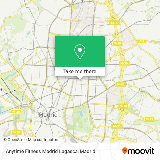 Anytime Fitness Madrid Lagasca map