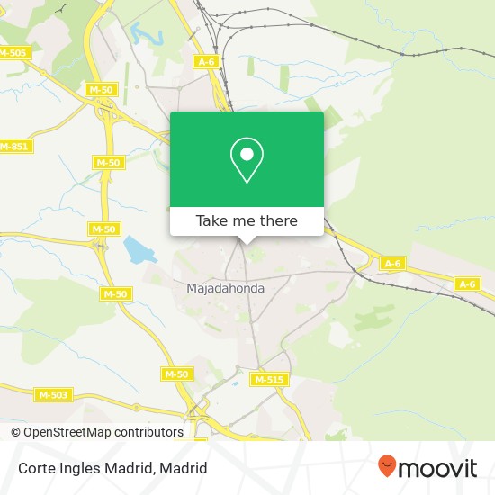 Corte Ingles Madrid map