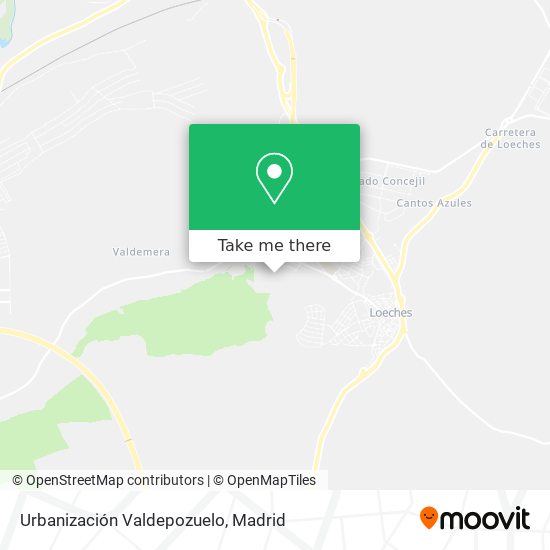 Urbanización Valdepozuelo map