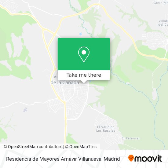 mapa Residencia de Mayores Amavir Villanueva
