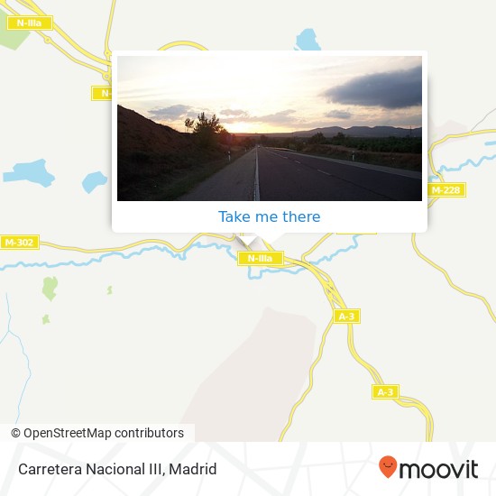 Carretera Nacional III map