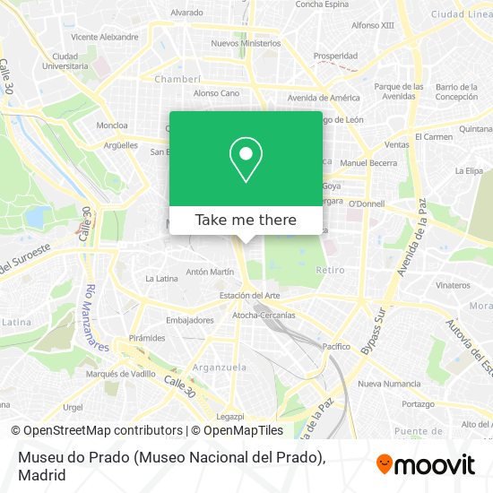 mapa Museu do Prado (Museo Nacional del Prado)