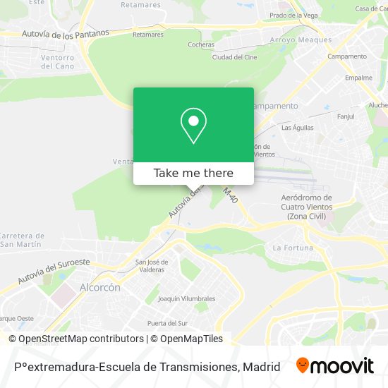 Pºextremadura-Escuela de Transmisiones map
