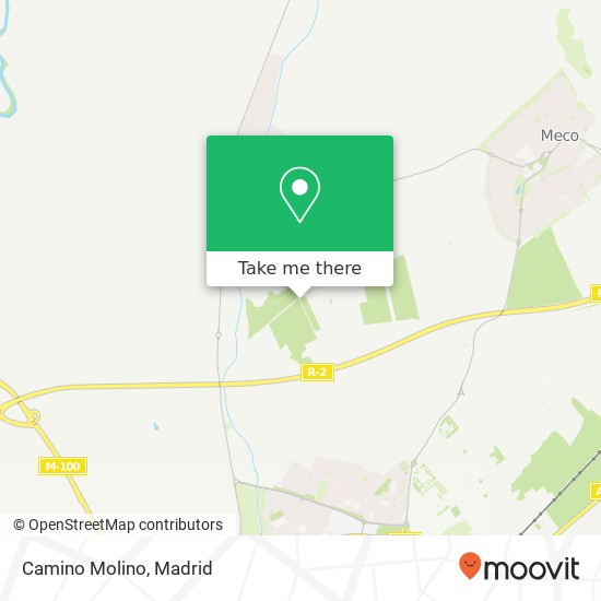 Camino Molino map