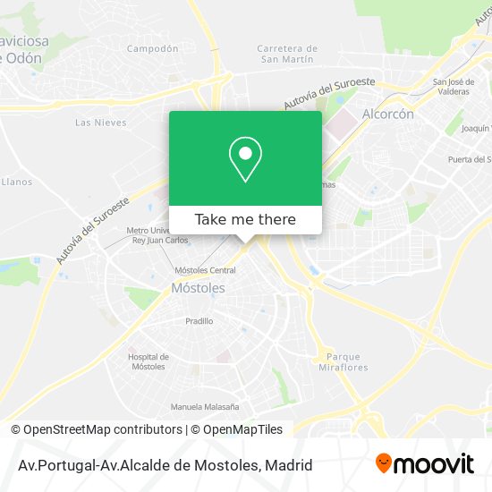 Av.Portugal-Av.Alcalde de Mostoles map