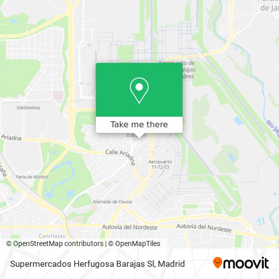 mapa Supermercados Herfugosa Barajas Sl