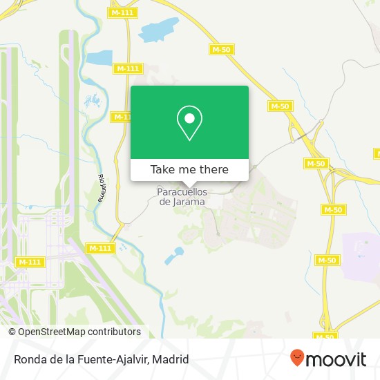 mapa Ronda de la Fuente-Ajalvir