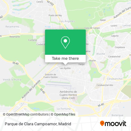 mapa Parque de Clara Campoamor
