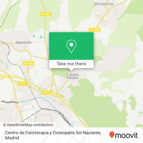 mapa Centro de Fisioterapia y Osteopatía Sol Naciente