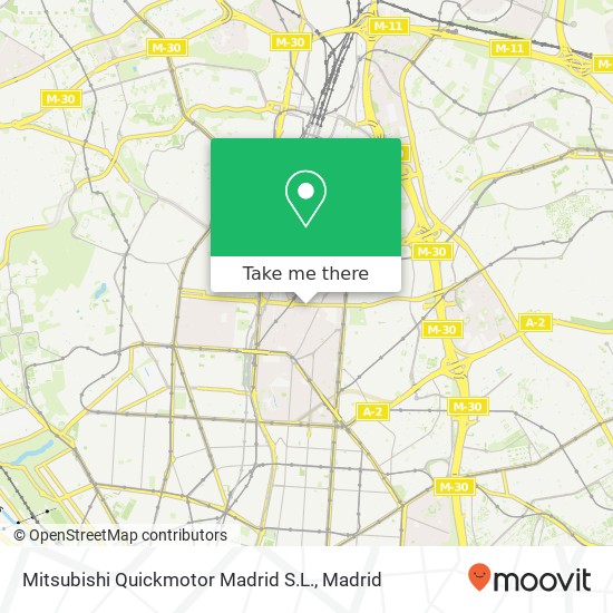 mapa Mitsubishi Quickmotor Madrid S.L.