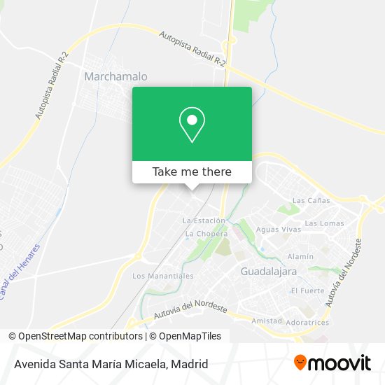 mapa Avenida Santa María Micaela