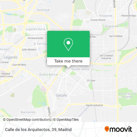 Calle de los Arquitectos, 39 map