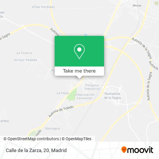 mapa Calle de la Zarza, 20