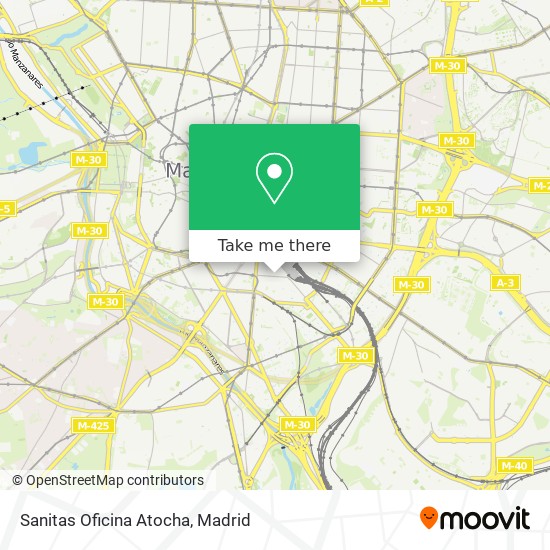 Sanitas Oficina Atocha map