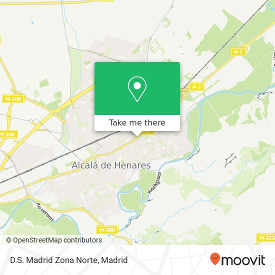 D.S. Madrid Zona Norte map