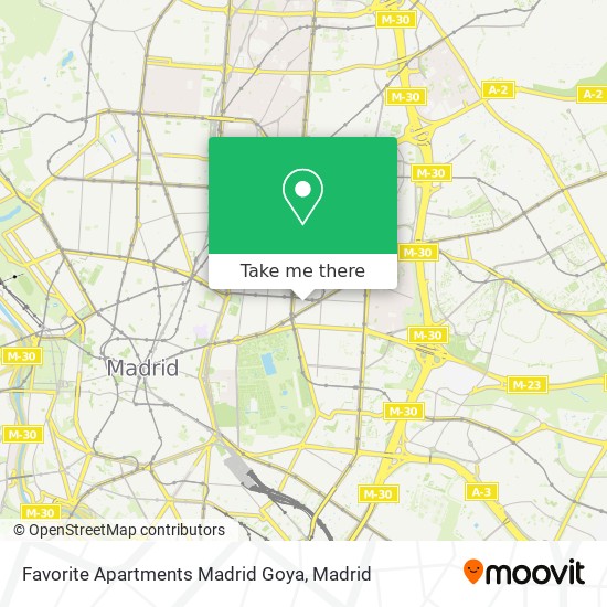 mapa Favorite Apartments Madrid Goya