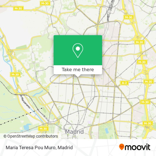 María Teresa Pou Muro map