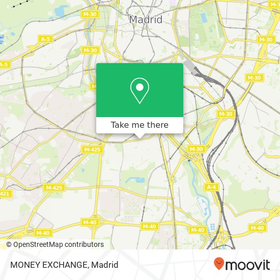 mapa MONEY EXCHANGE