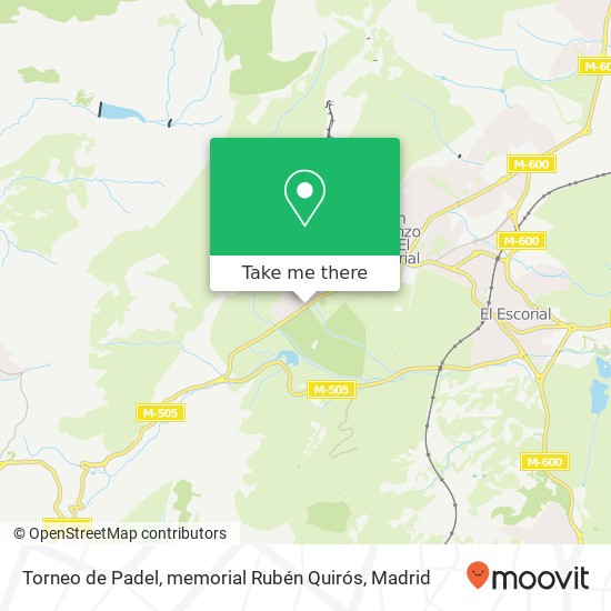 Torneo de Padel, memorial Rubén Quirós map