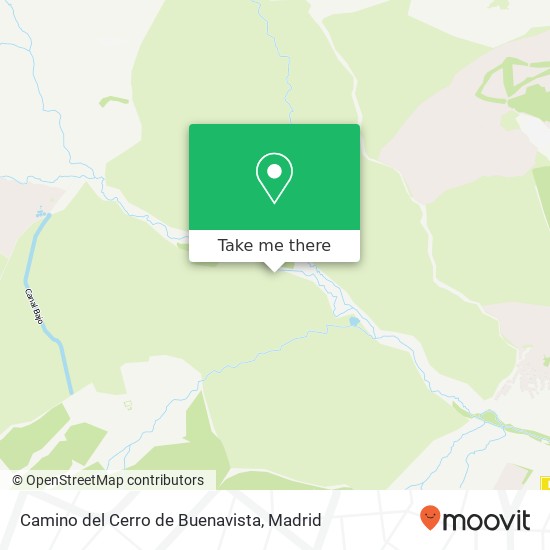 mapa Camino del Cerro de Buenavista