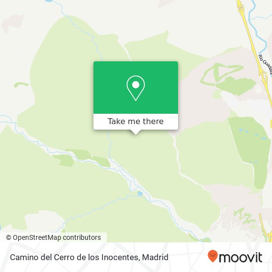 mapa Camino del Cerro de los Inocentes