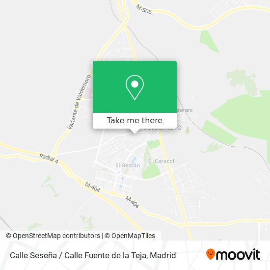 Calle Seseña / Calle Fuente de la Teja map