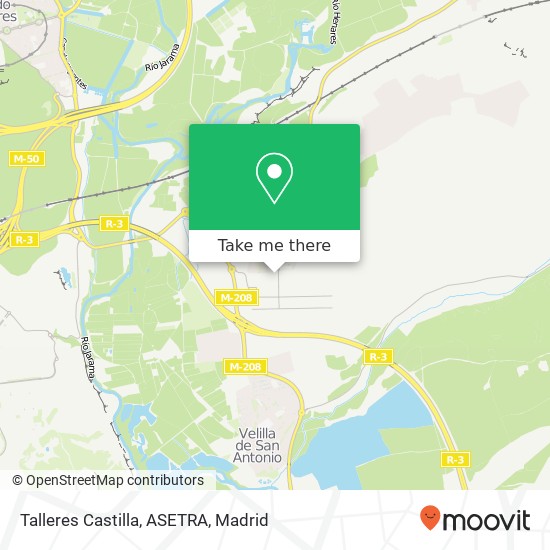 mapa Talleres Castilla, ASETRA