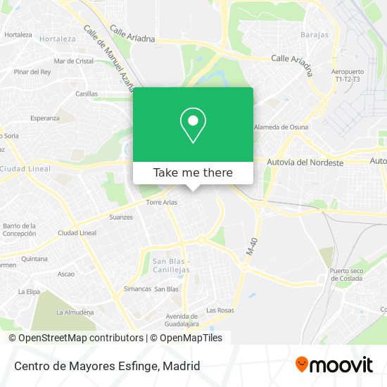 Centro de Mayores Esfinge map