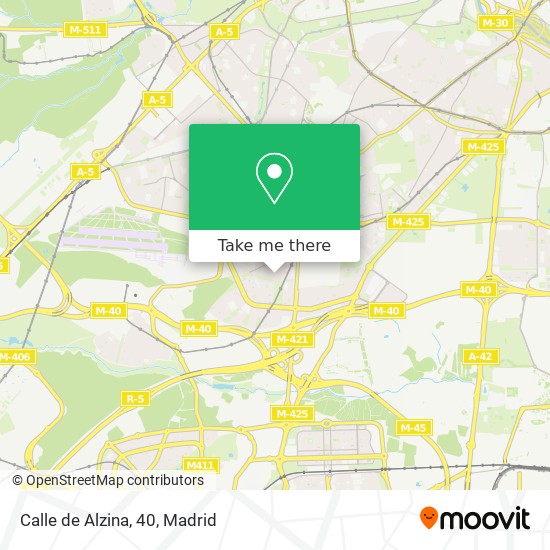 Calle de Alzina, 40 map