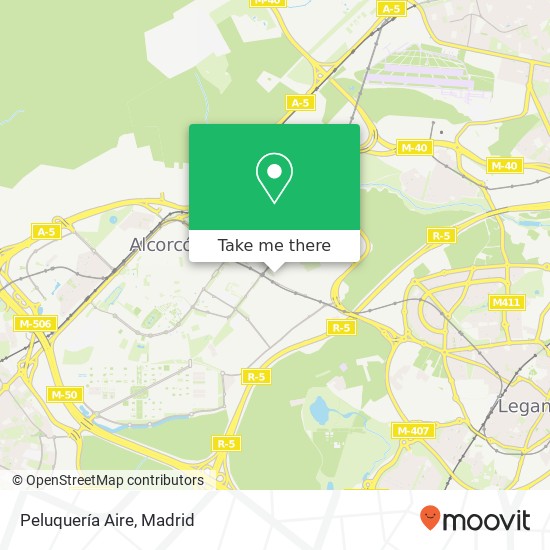 Peluquería Aire map