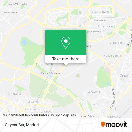 Citycar Sur map