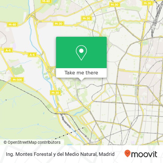 mapa Ing. Montes Forestal y del Medio Natural