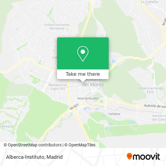 Alberca-Instituto map