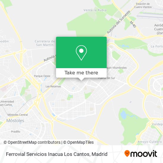mapa Ferrovial Servicios Inacua Los Cantos