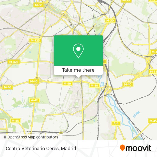 mapa Centro Veterinario Ceres