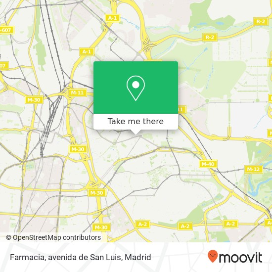 Farmacia, avenida de San Luis map