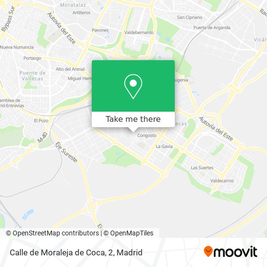 Calle de Moraleja de Coca, 2 map