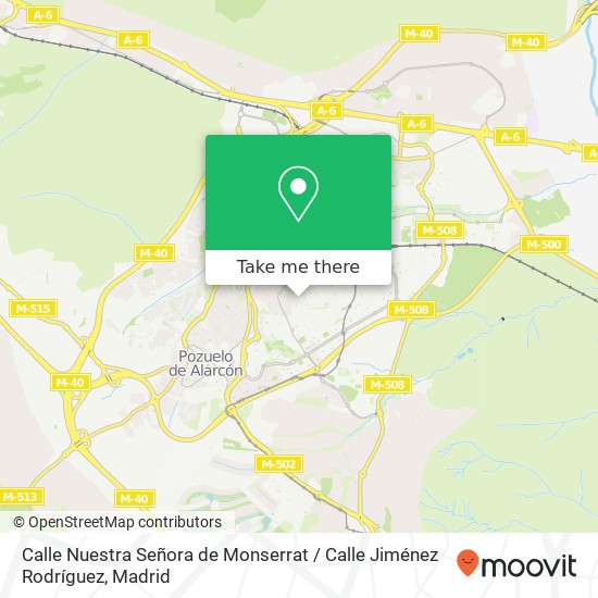 Calle Nuestra Señora de Monserrat / Calle Jiménez Rodríguez map