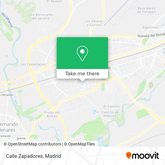 Calle Zapadores map