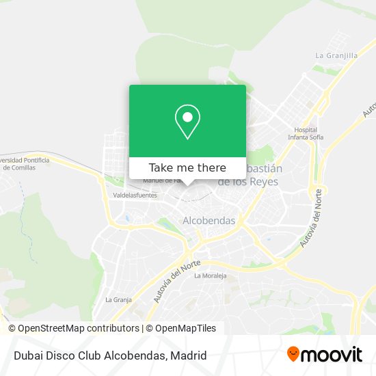 mapa Dubai Disco Club Alcobendas