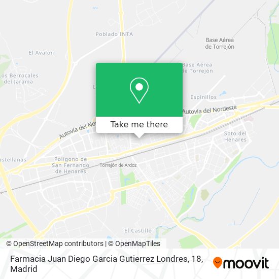 Farmacia Juan Diego Garcia Gutierrez Londres, 18 map