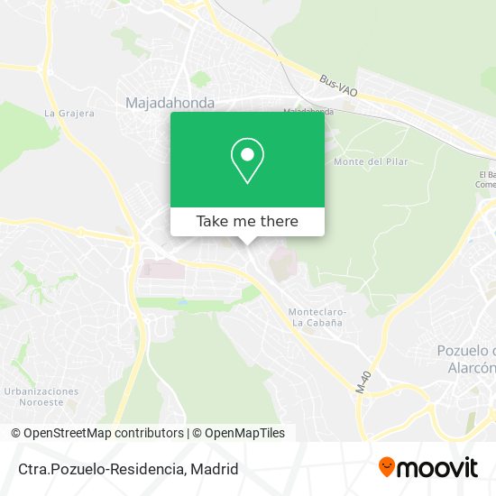 Ctra.Pozuelo-Residencia map