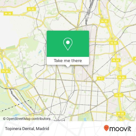 mapa Topinera Dental