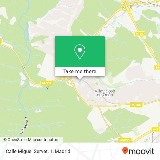 mapa Calle Miguel Servet, 1