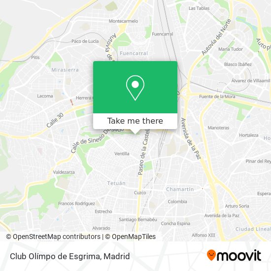 Club Olímpo de Esgrima map